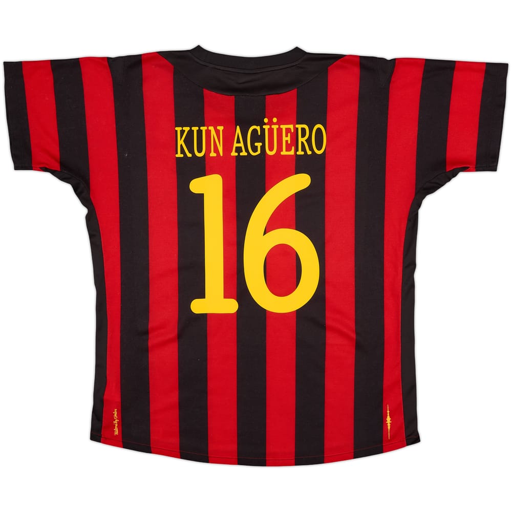 Camiseta de visitante del Manchester City 2011-12 Kun Aguero #16 - 7/10 - (L)