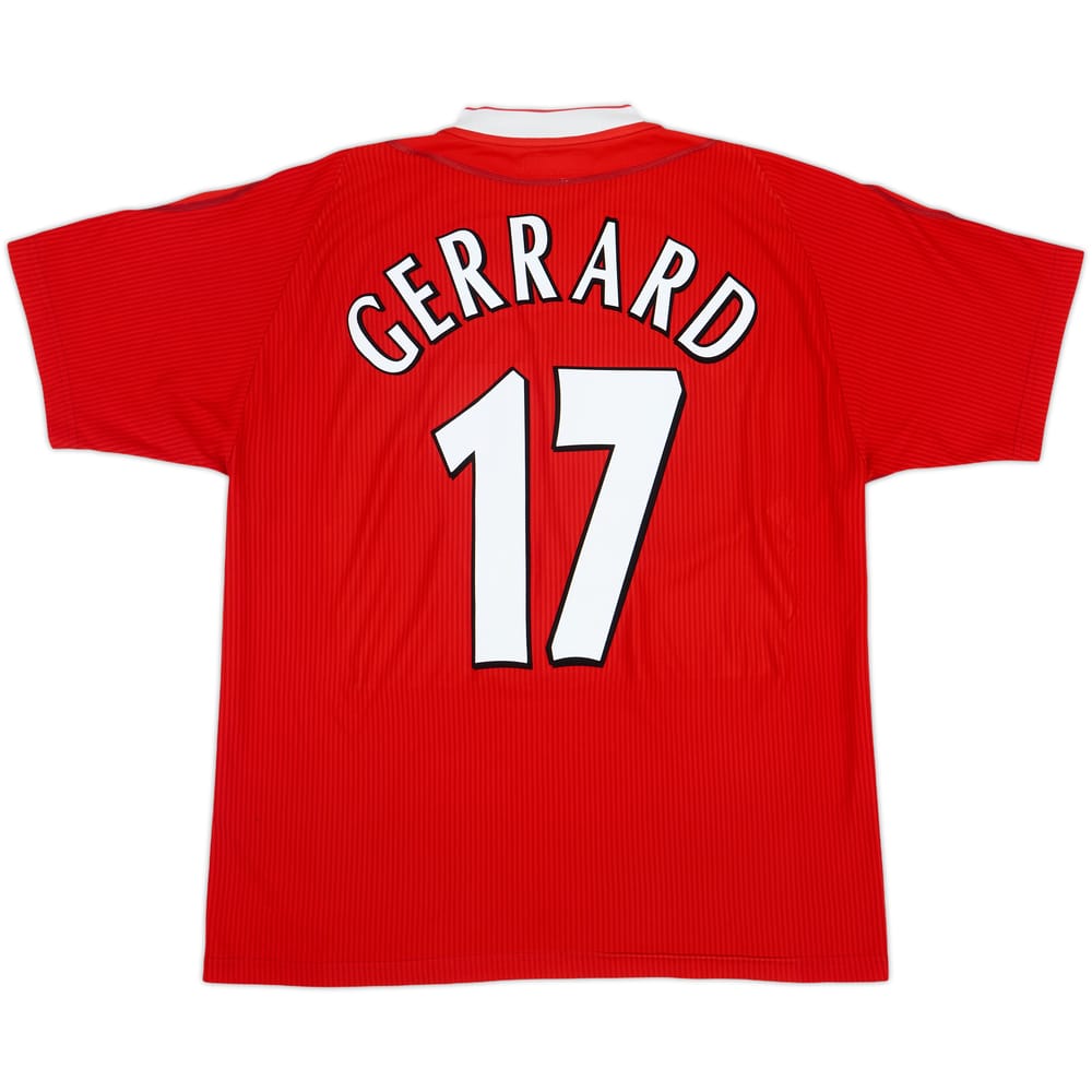 2002-04 Liverpool Home Shirt Gerrard #17 - 6/10 - (M)