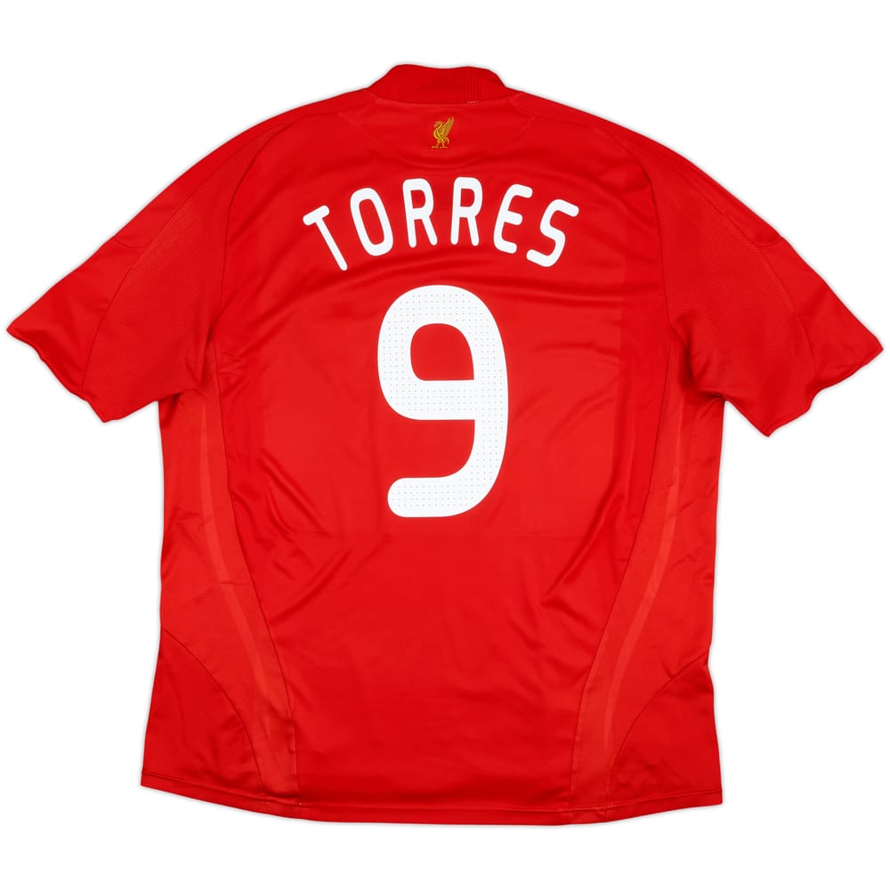 2008-10 Liverpool Home Shirt Torres #9 - 7/10 - (XL)