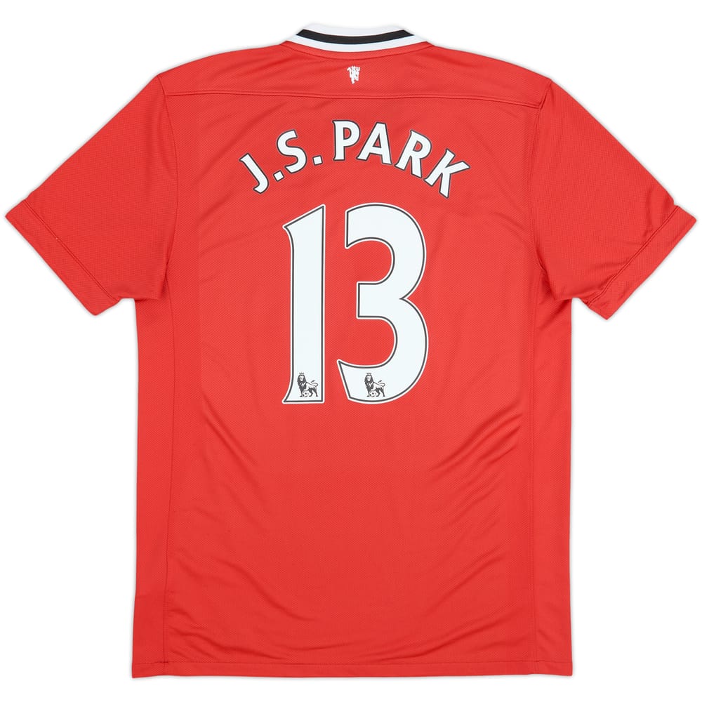 2011-12 Manchester United Home Shirt J.S.Park #13 - 6/10 - (M)