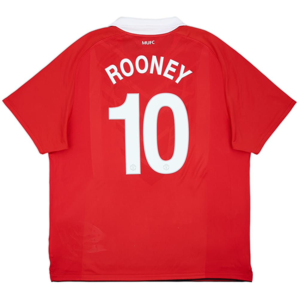 2010-11 Manchester United Home Shirt Rooney #10 - 8/10 - (XXL)