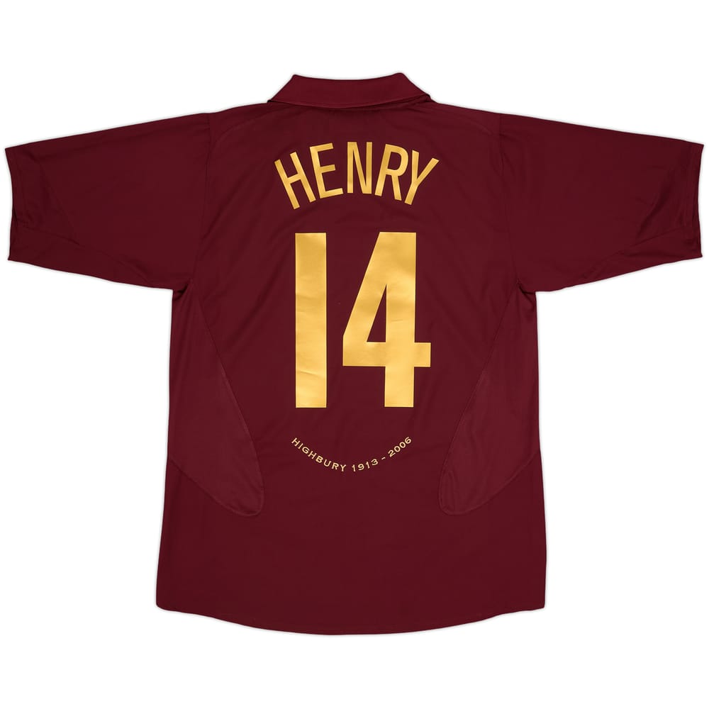 2005-06 Arsenal Home Shirt Henry #14 - 8/10 - (L)