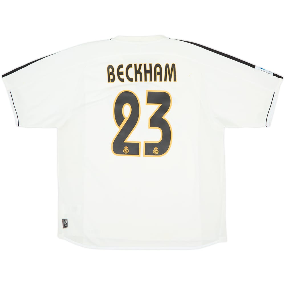 2003-04 Real Madrid Home Shirt Beckham #23 - 7/10 - (L)
