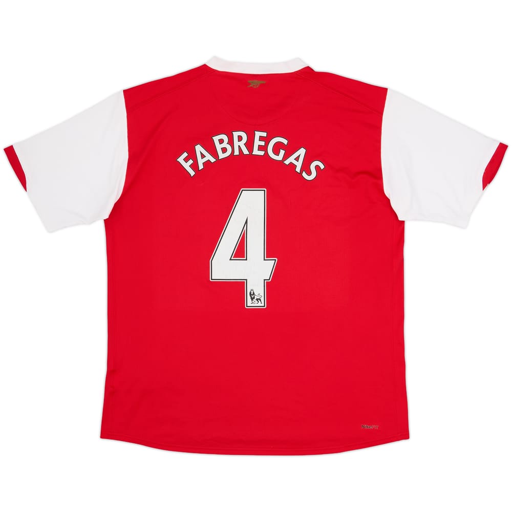 2006-08 Arsenal Home Shirt Fabregas #4 - 6/10 - (L)
