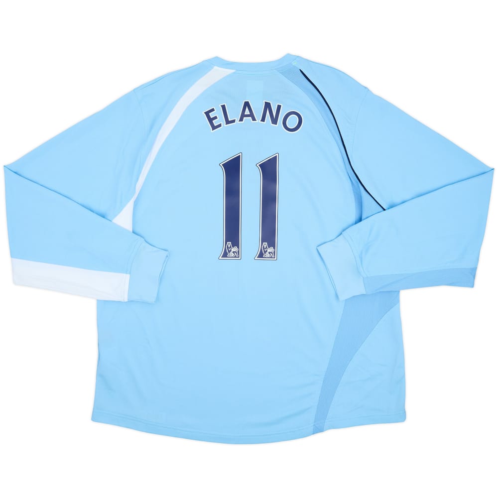 2008-09 Manchester City Home L/S Shirt Elano #11 - 8/10 - (XXL)