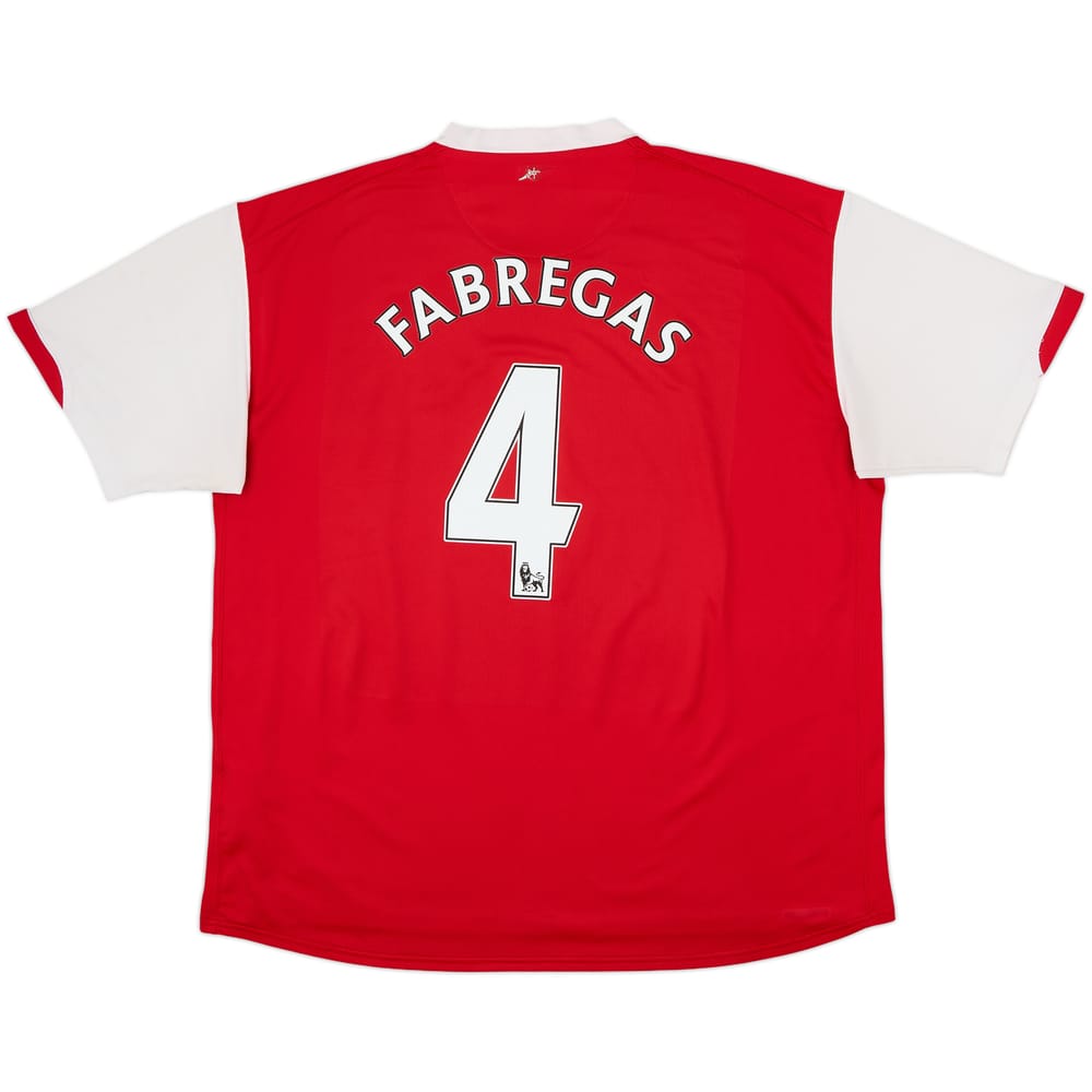 2006-08 Arsenal Home Shirt Fabregas #4 - 5/10 - (XXL)