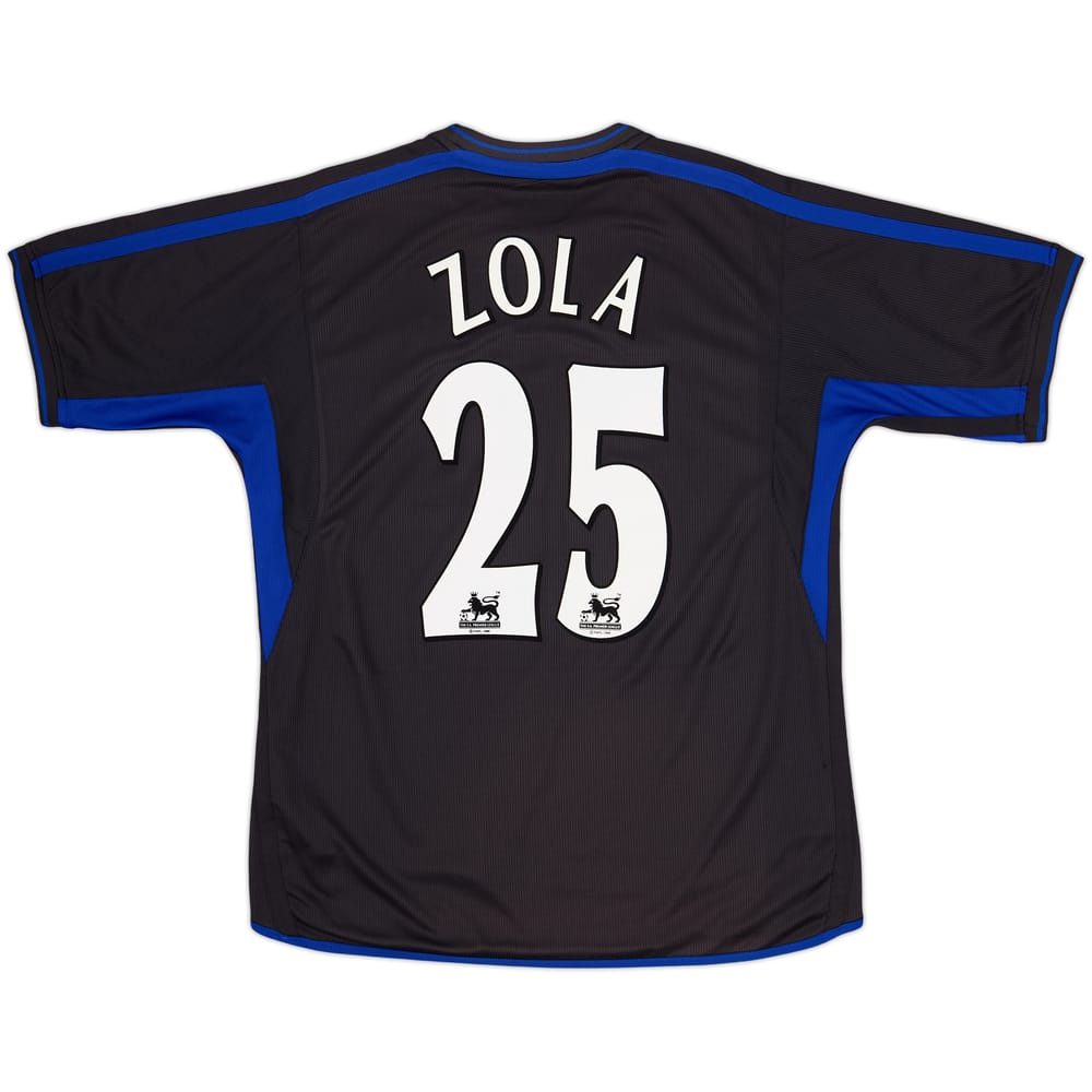 2002-04 Chelsea Camiseta de visitante Zola #25 - 8/10 - (L)