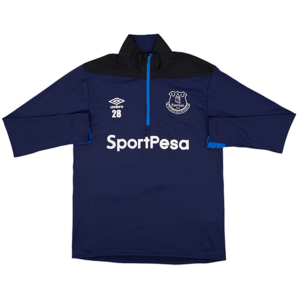 2016-17 Everton Player Issue Umbro 1/4 Zip Drill Top #28 - 8/10 - (M)
