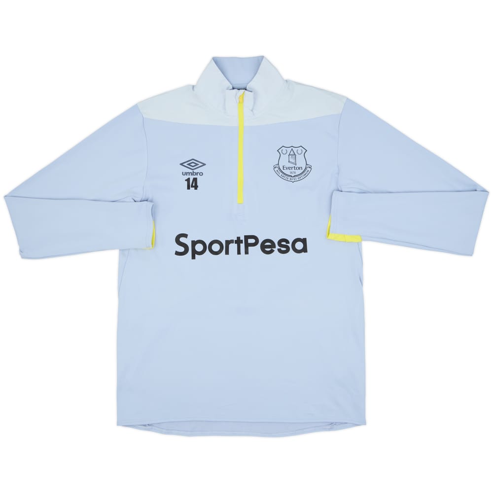 2018-19 Everton Player Issue Umbro 1/4 Zip Training Top #14 - 10/10 - (M)