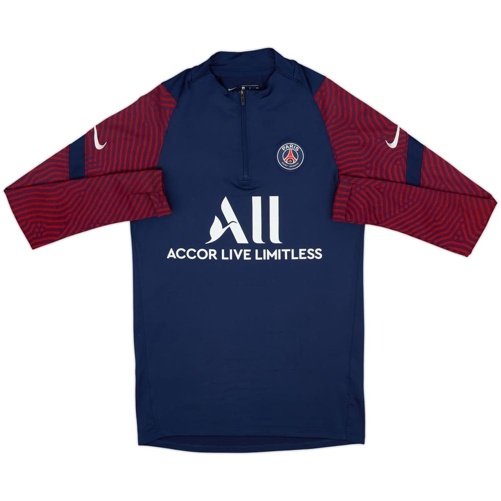 2020-21 Paris Saint-Germain Nike 1/4 Zip Drill Top - 4/10 - (S)