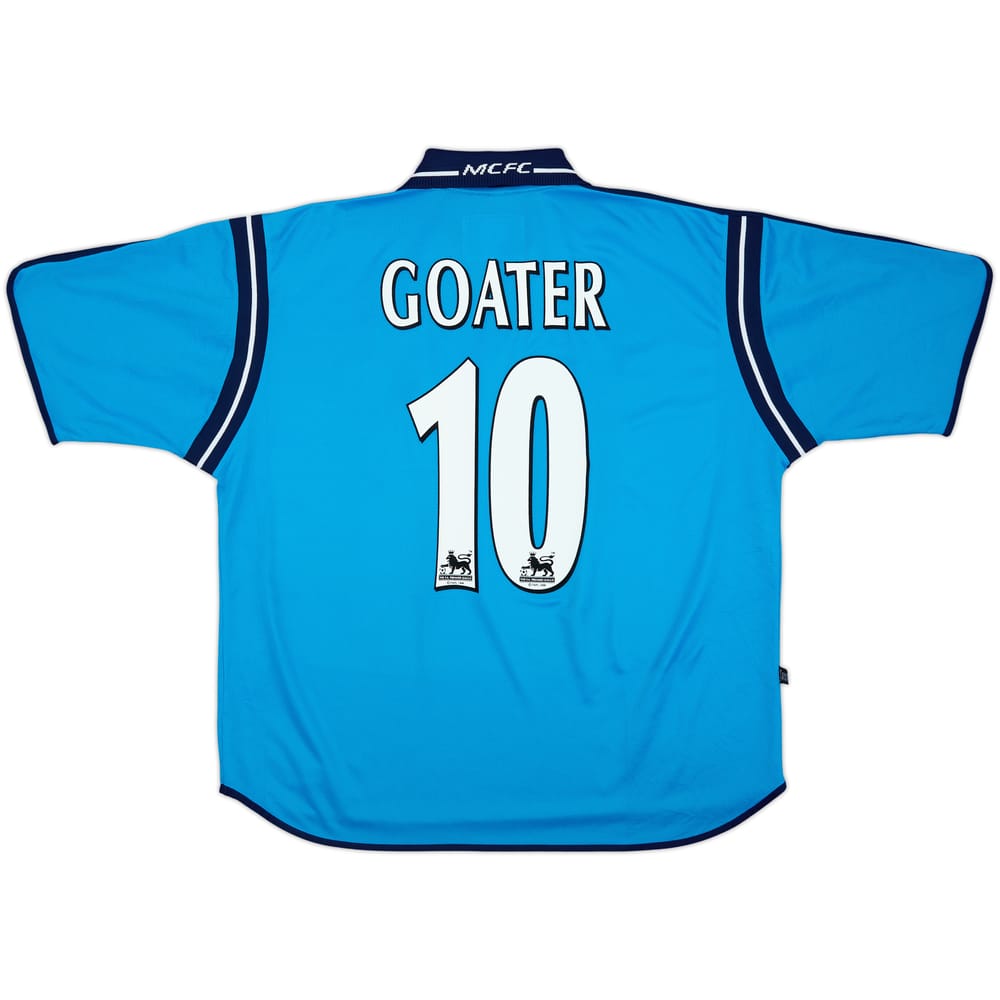 2002-03 Manchester City Home Shirt Goater #10 - 8/10 - (XL)