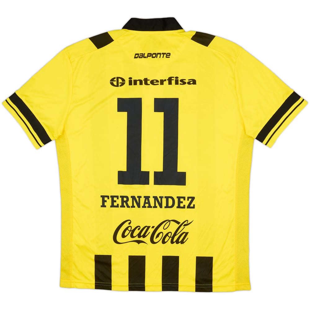 2014 Club Guarani Home Shirt Fernandez #11 - 9/10 - (L)