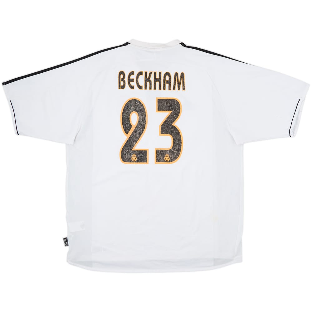 2003-04 Real Madrid Home Shirt Beckham #23 - 5/10 - (XL)