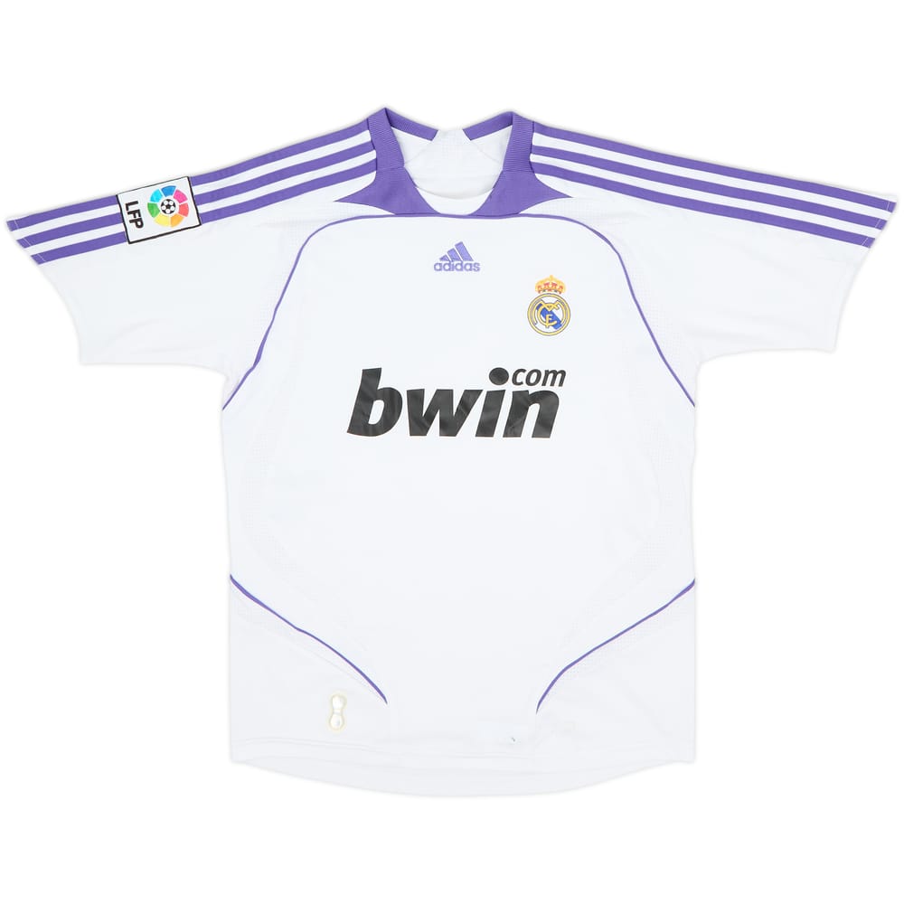 2007-08 Real Madrid Home Shirt - 5/10 - (M.Boys)