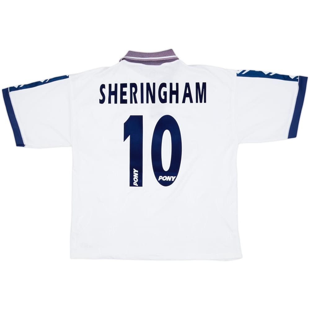 1995-97 Tottenham Home Shirt Sheringham #10 - 6/10 - (L)