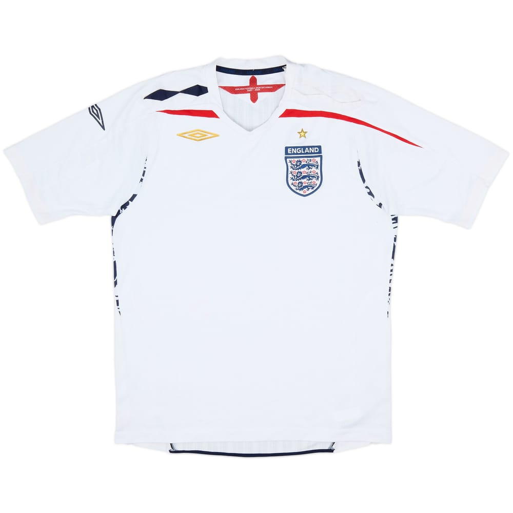 2007-09 England Home Shirt - 5/10 - (L)