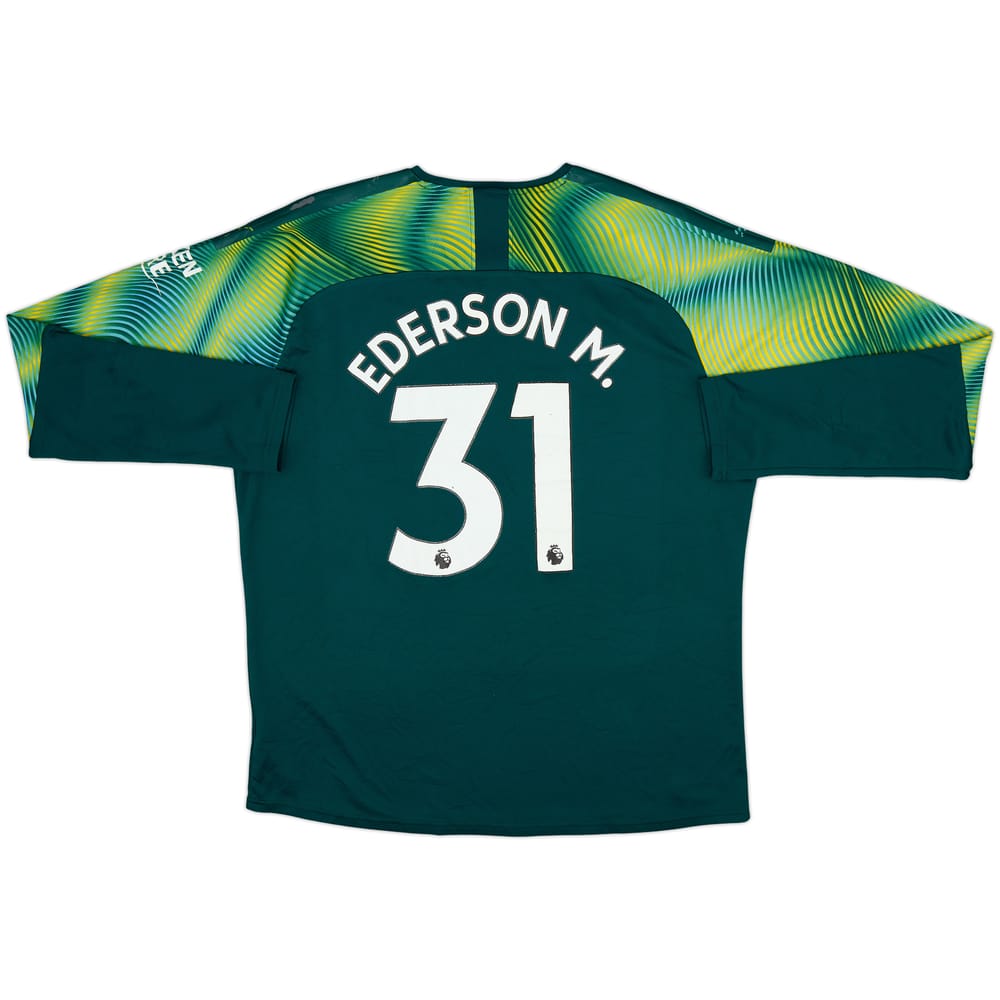 Camiseta de portero del Manchester City 2019-20 Ederson M. #31 - 6/10 - (XXL)