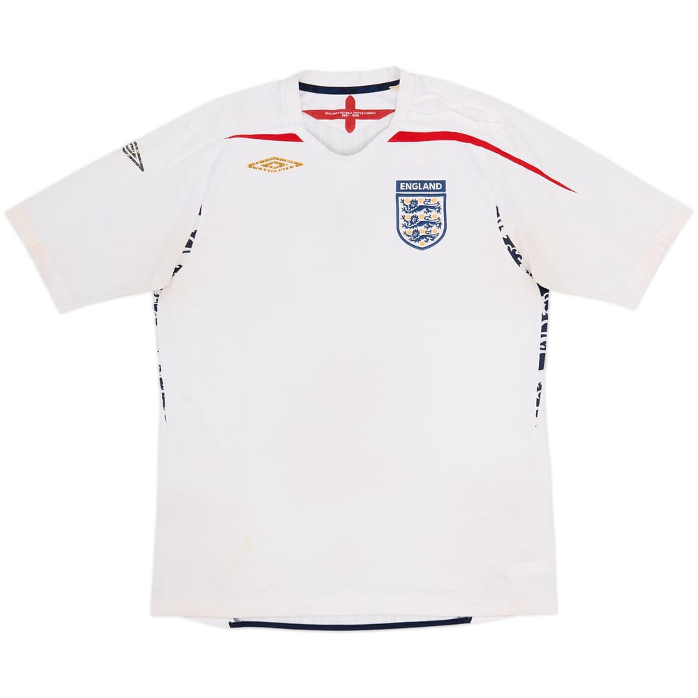2007-09 England Home Shirt - 4/10 - (L)