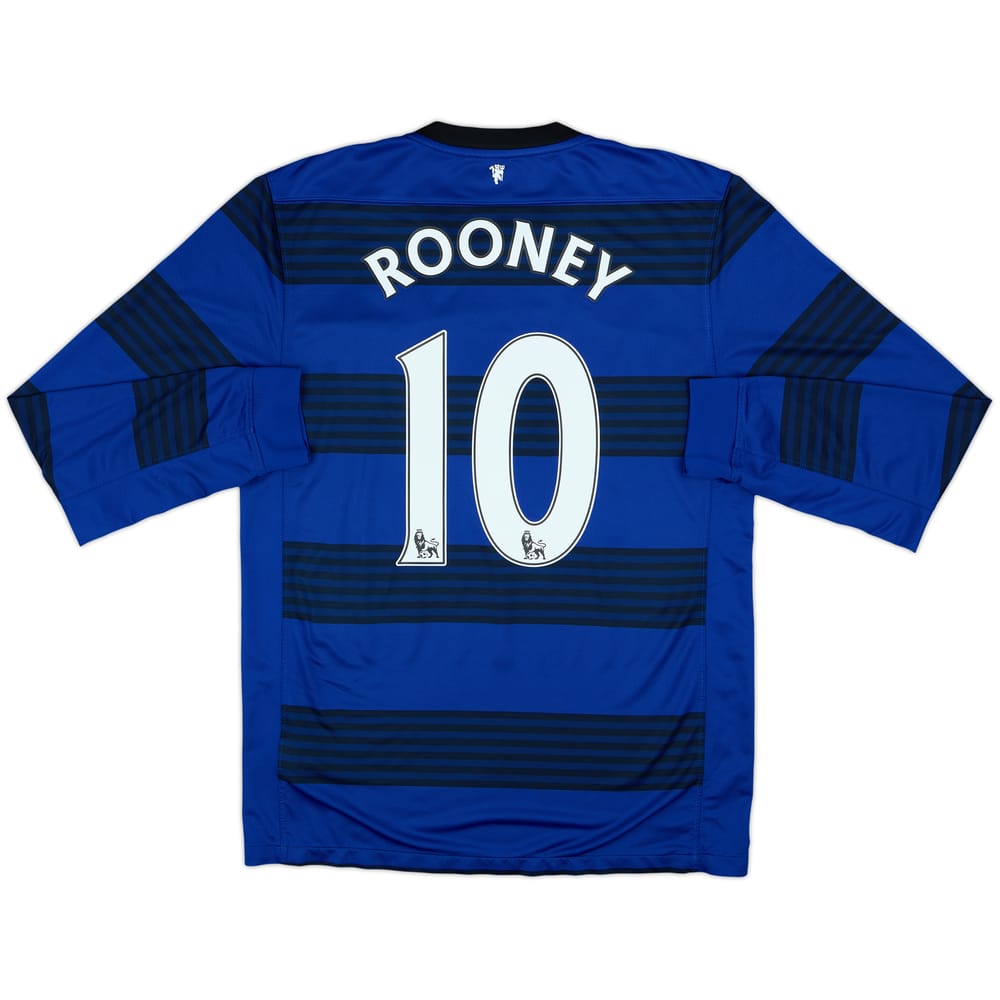 2011-13 Manchester United Camiseta de Manga Larga Visitante Rooney #10 - 7/10 - (M)