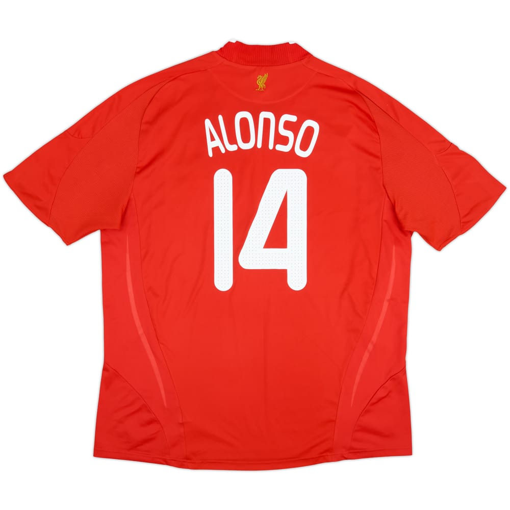 2008-10 Liverpool Home Shirt Alonso #14 - 8/10 - (3XL)