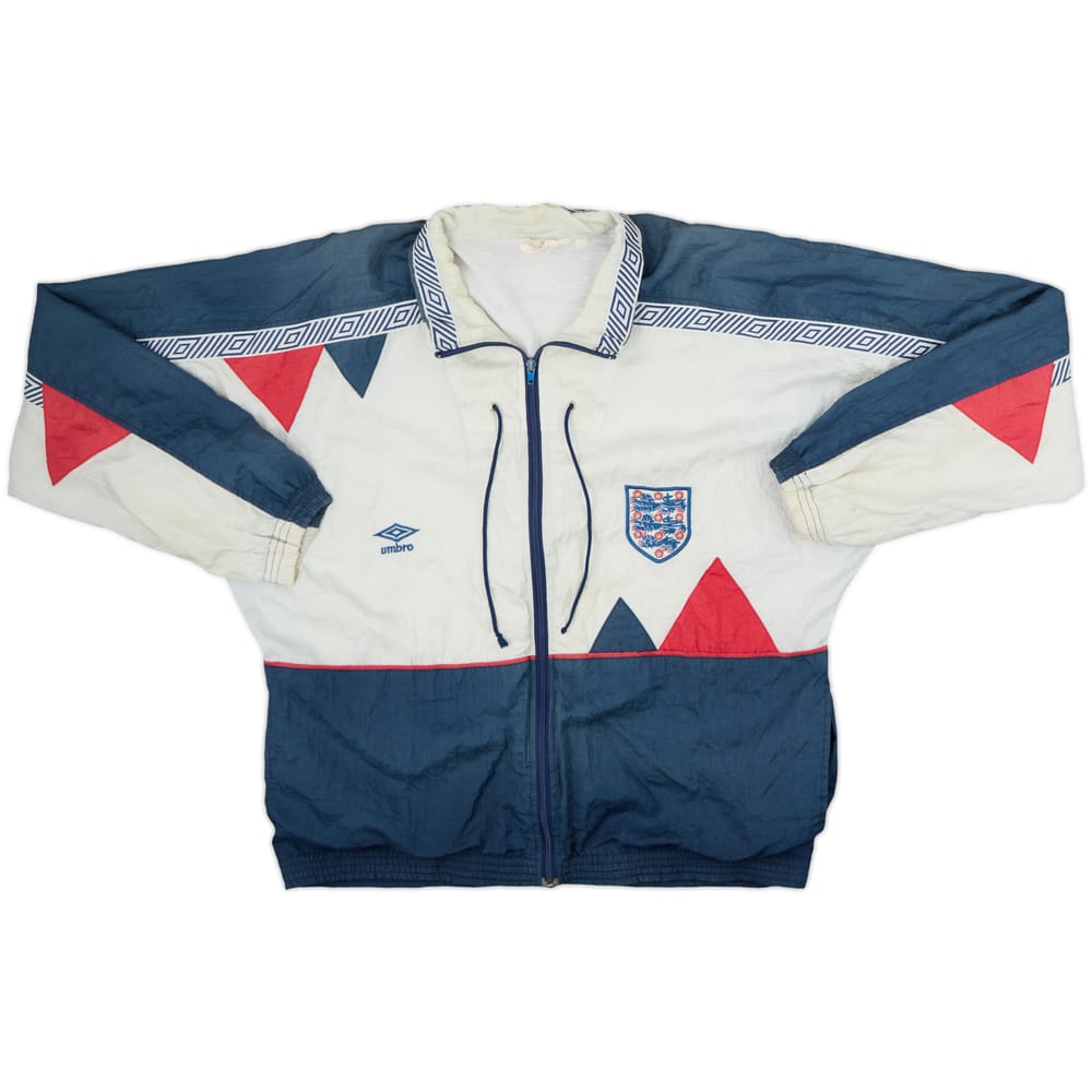 1990-92 England Umbro Track Jacket - 5/10 - (M)