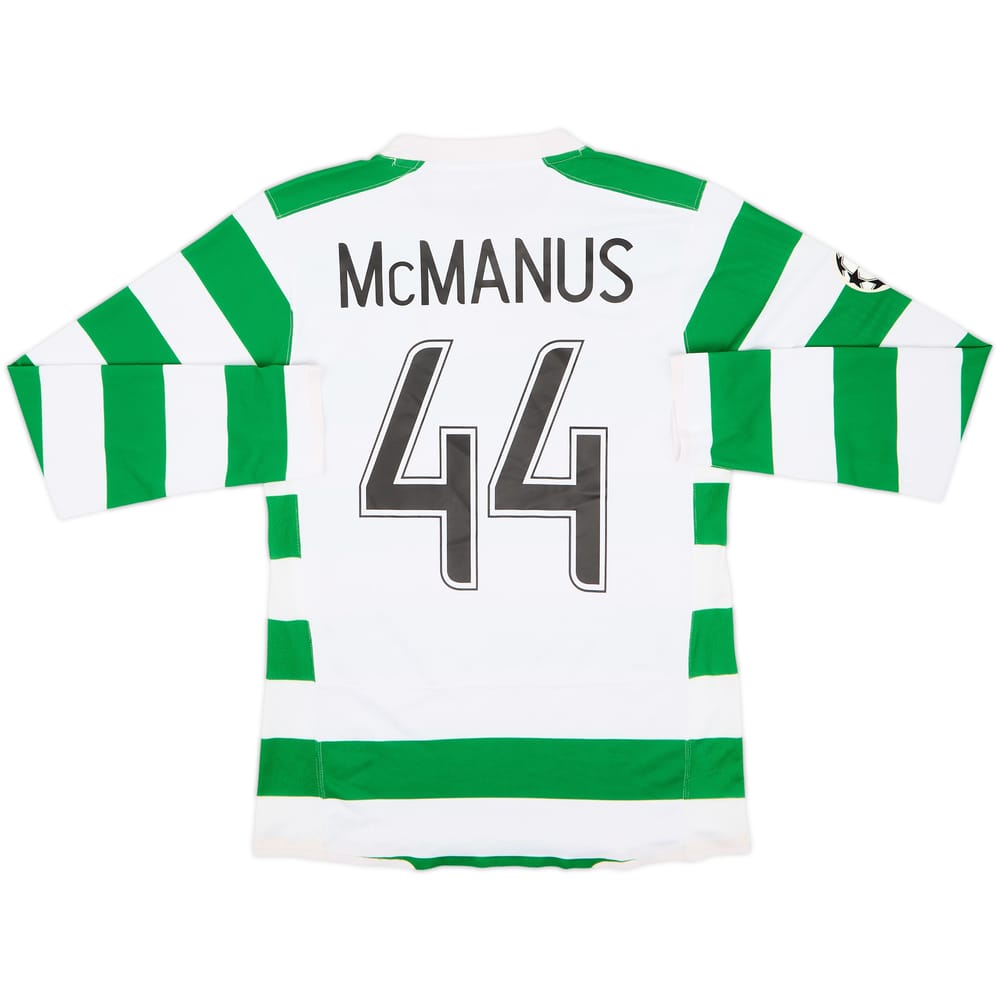 2007-08 Celtic Player Issue Home L/S Shirt McManus #44 - 8/10 - (M)