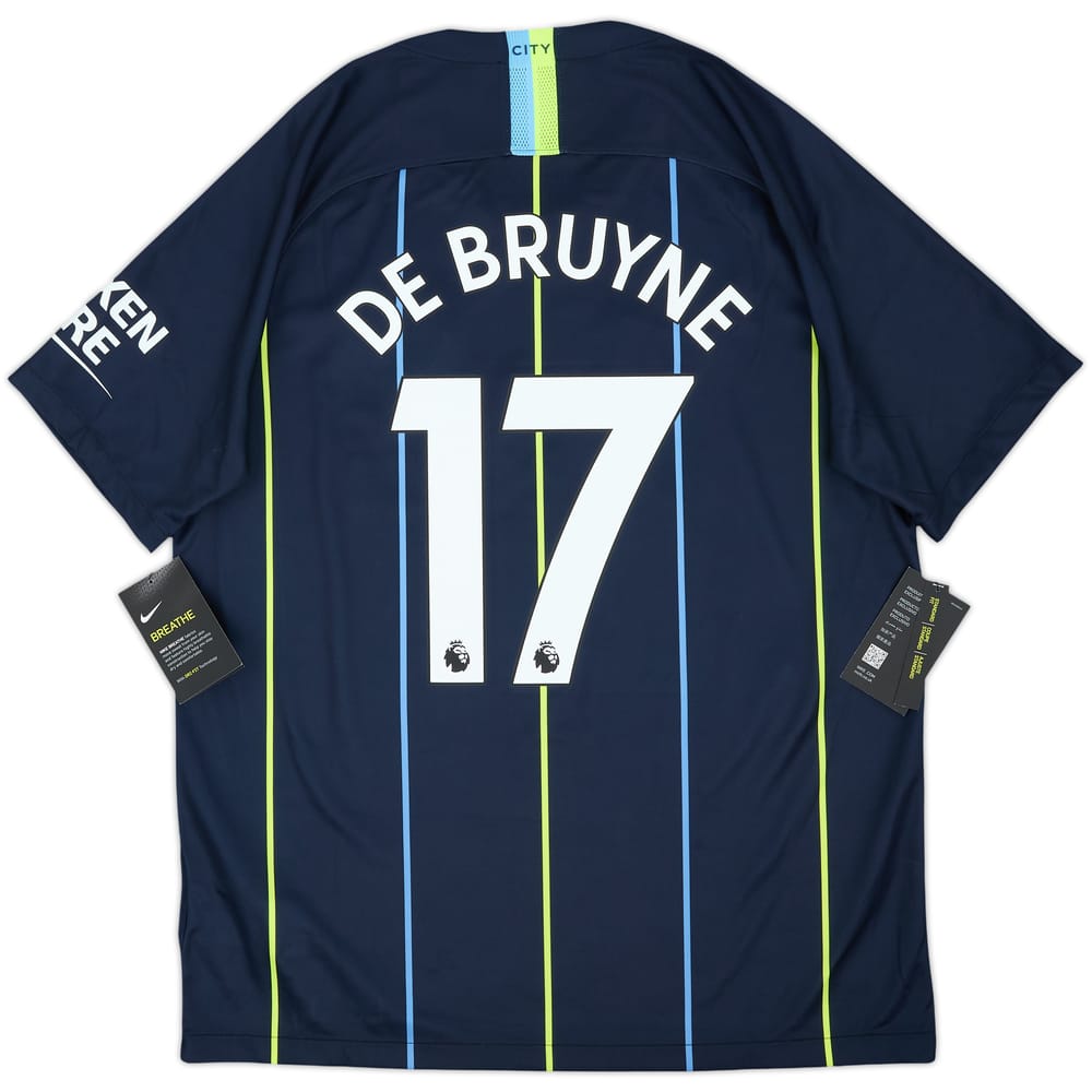 2018-19 Manchester City Away Shirt De Bruyne #17 (L)