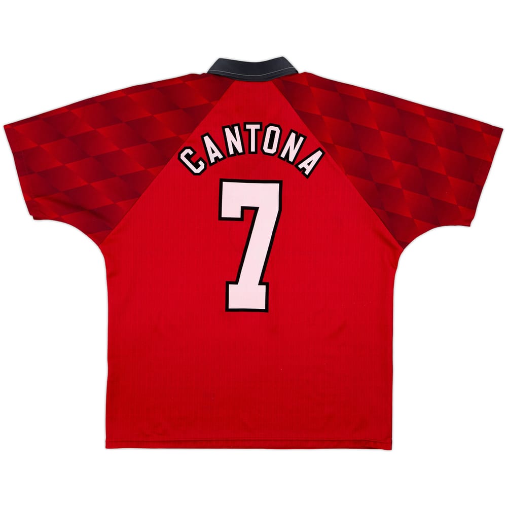 1996-98 Manchester United Home Shirt Cantona #7 - 7/10 - (L)