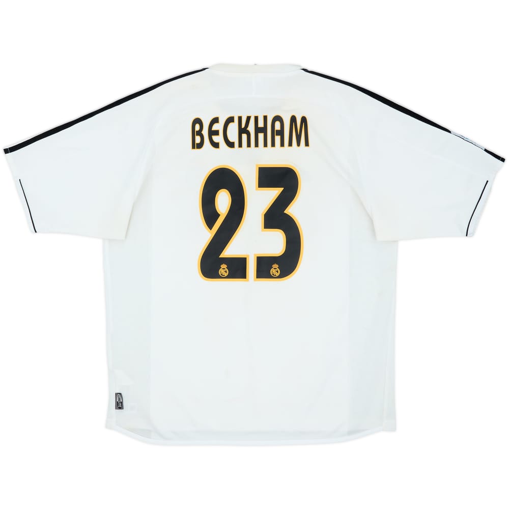 2003-04 Real Madrid Home Shirt Beckham #23 - 5/10 - (L)