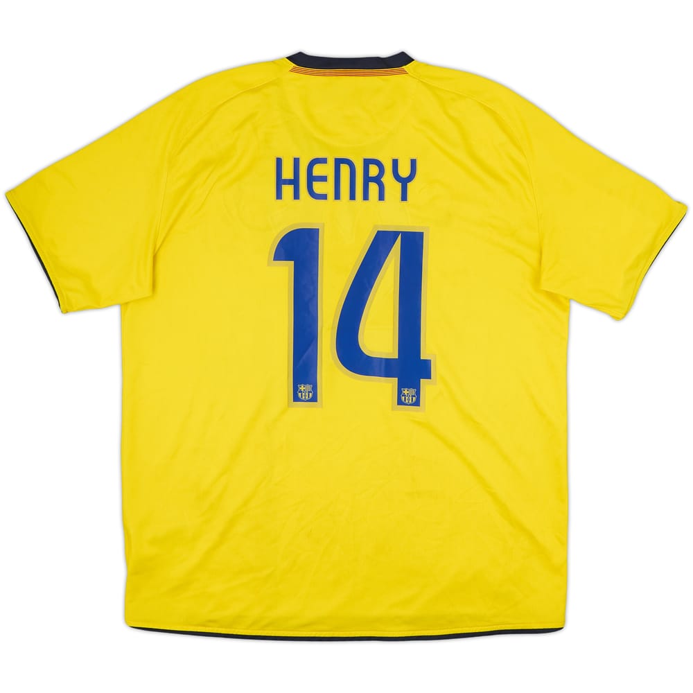 2008-10 Barcelona Away Shirt Henry #14 - 7/10 - (XL)