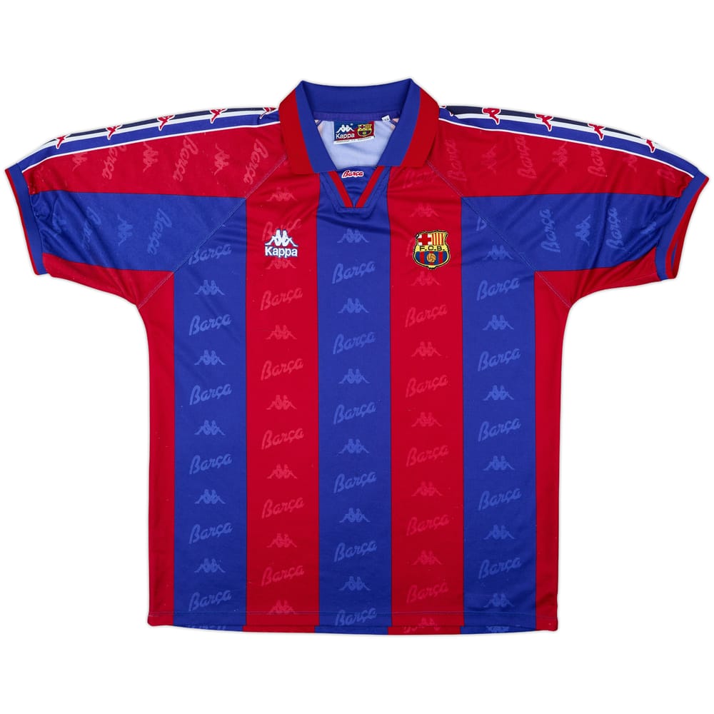 1995-97 Barcelona Home Shirt - 8/10 - (XL)