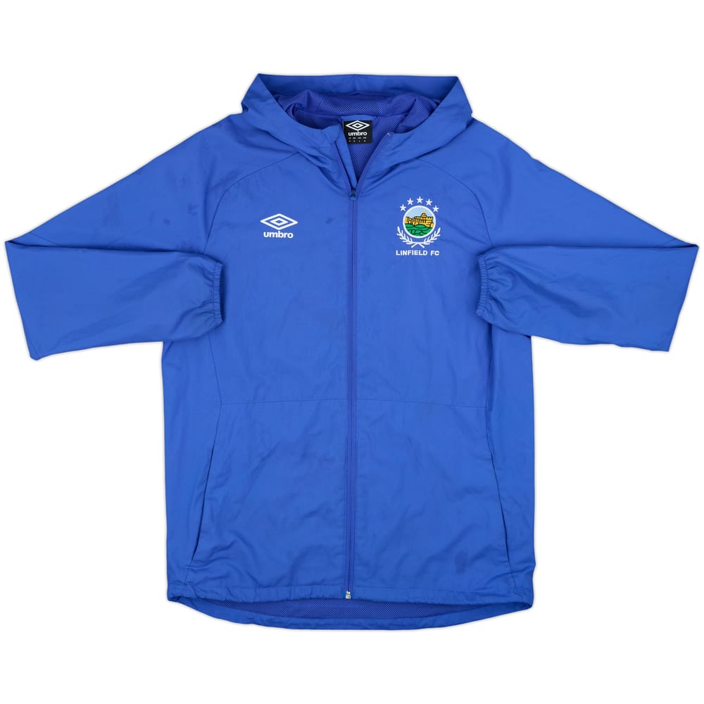 2016-17 Linfield Umbro Hooded Track Jacket - 7/10 - (M)