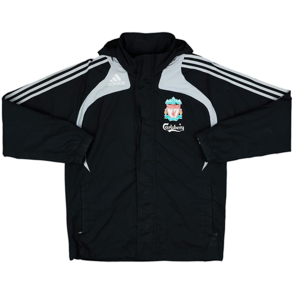 2008-09 Liverpool adidas Hooded Rain Jacket - 5/10 - (S)