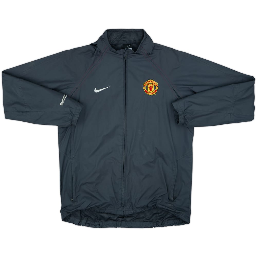 2004-05 Manchester United Nike Hooded Rain Jacket - 8/10 - (S)