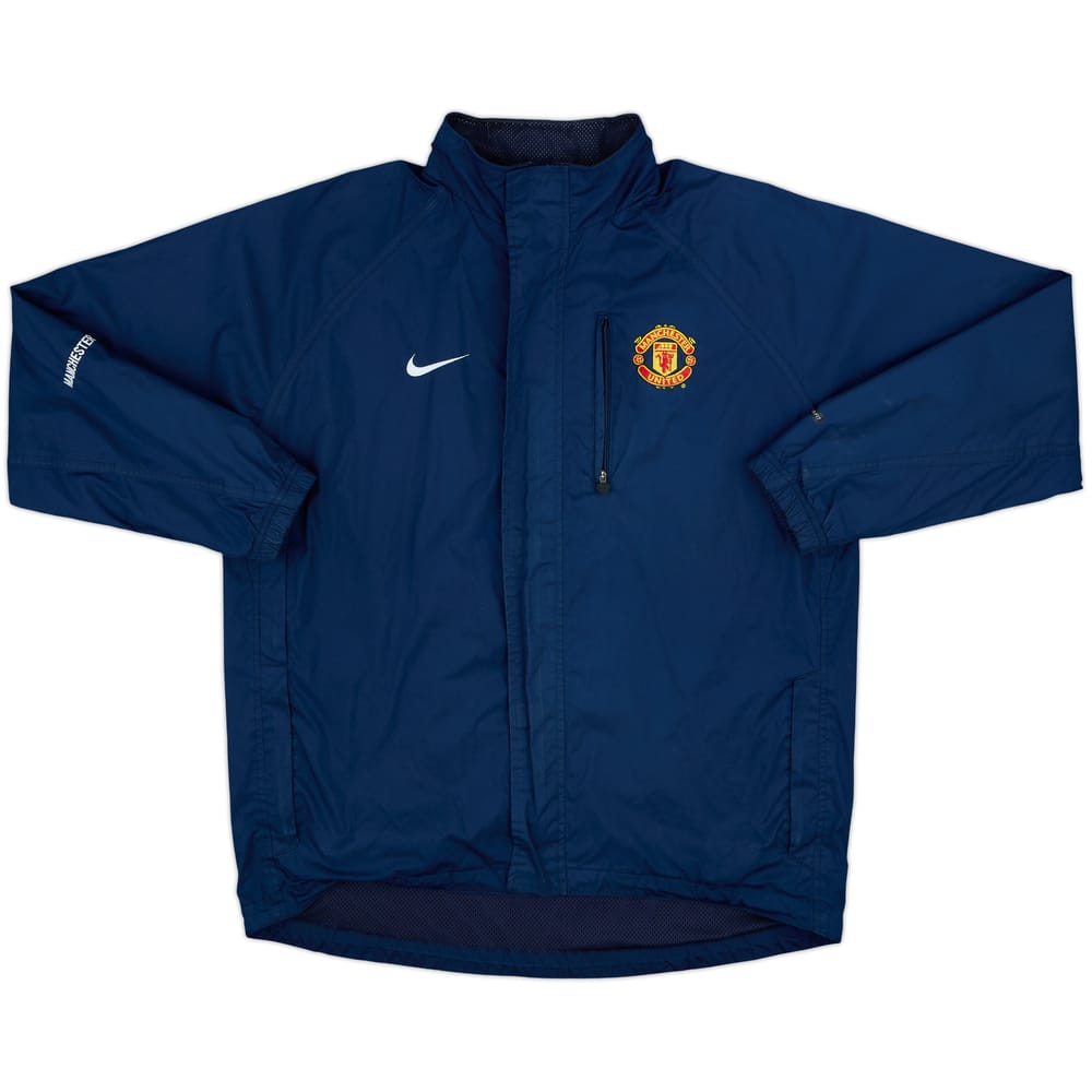 2005-06 Manchester United Nike Hooded Rain Jacket - 8/10 - (M)