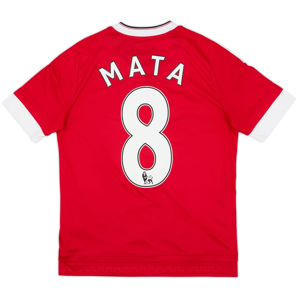 2015-16 Manchester United Home Shirt Mata #8 - 8/10 - (L.Boys)