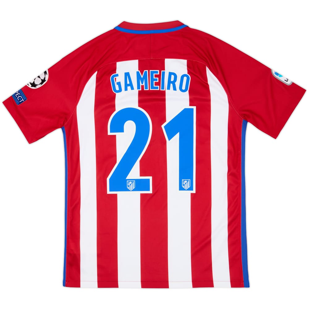 2016-17 Atletico Madrid Home Shirt Gameiro #21 - 8/10 - (M)