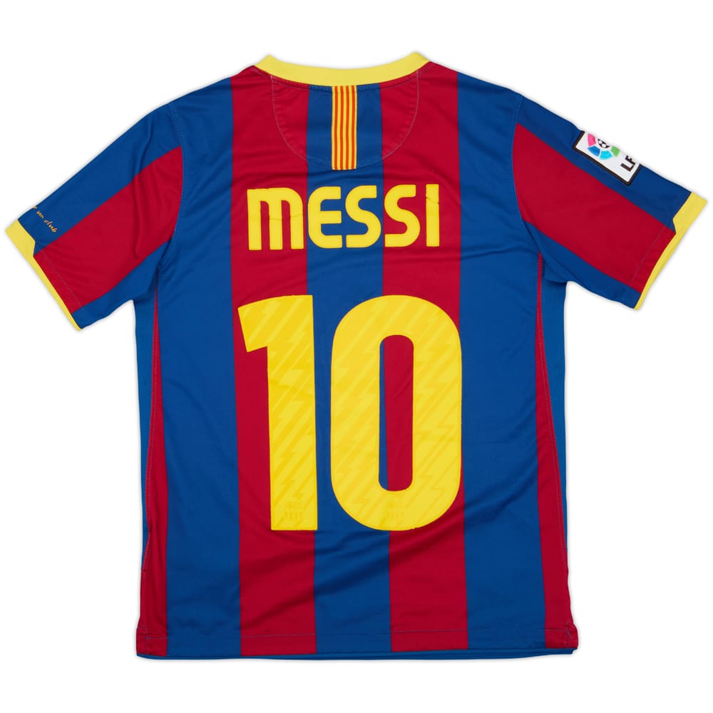2010-11 Barcelona Home Shirt Messi #10 - 5/10 - (L.Boys)