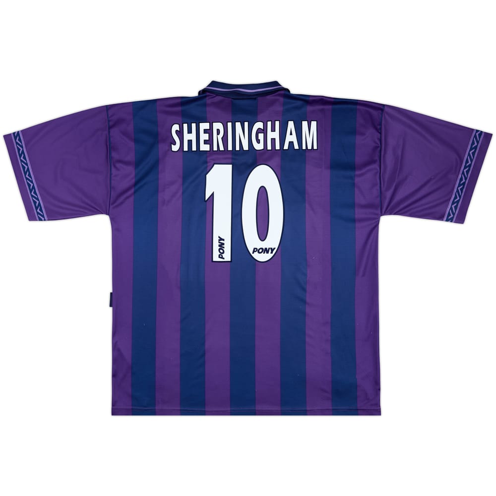 1995-97 Tottenham Away Shirt Sheringham #10 - 8/10 - (XXL)