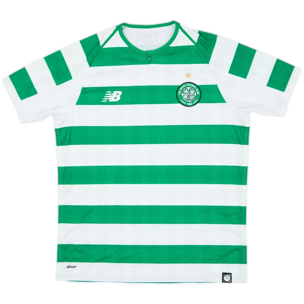 2018-19 Celtic Home Shirt - 9/10 - (XL.Boys)