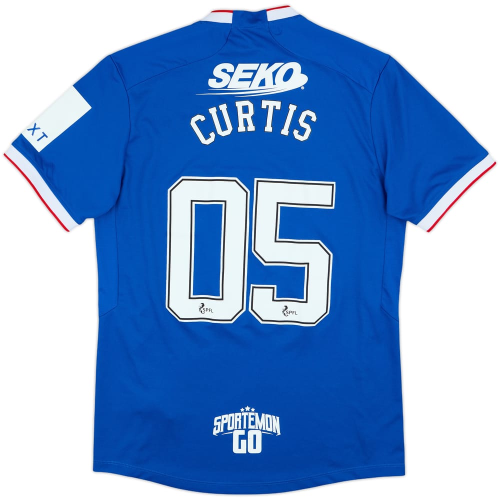 2022-23 Rangers Home Shirt Curtis #05 - 8/10 - (M)