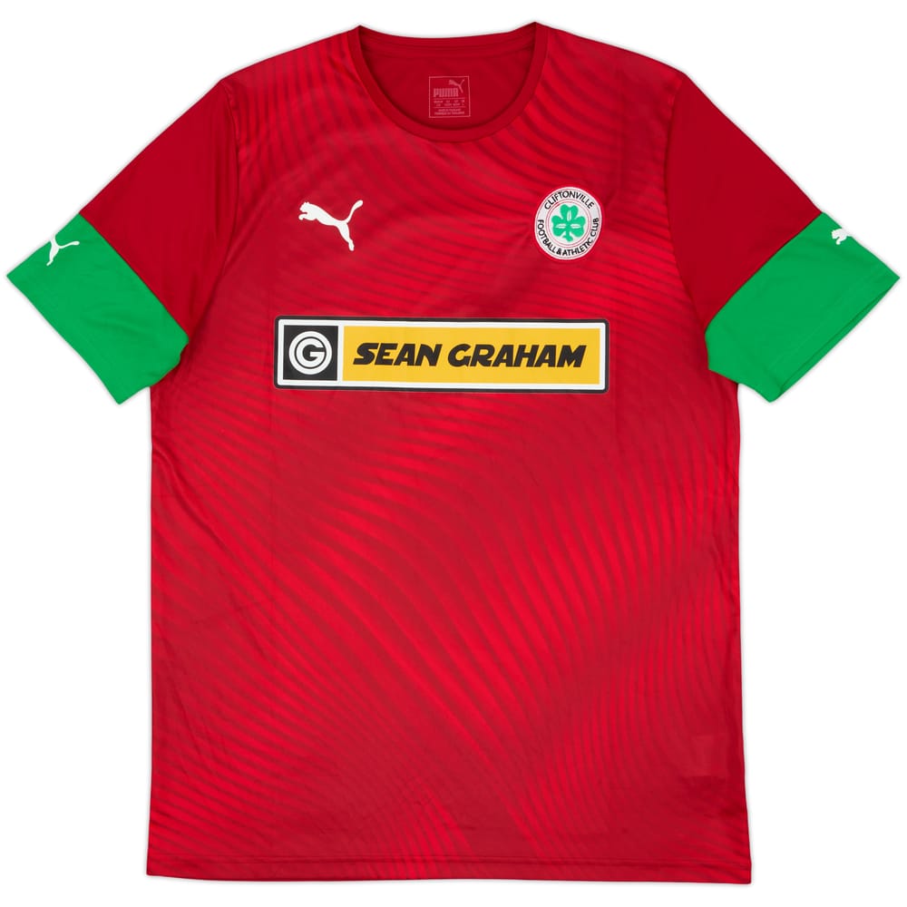 2019-21 Cliftonville Home Shirt - 10/10 - (L)