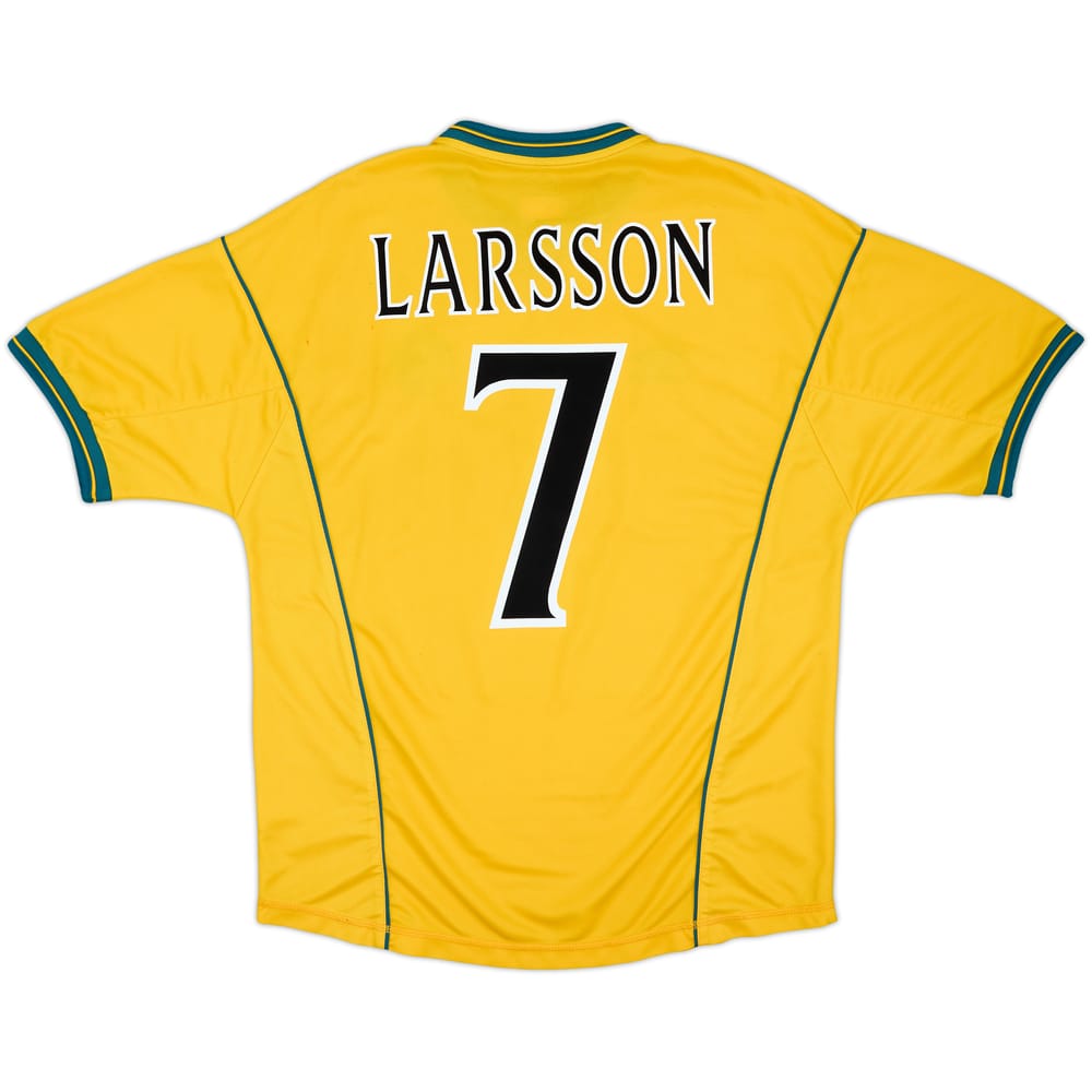 2000-02 Celtic Away Shirt Larsson #7 - 7/10 - (L)
