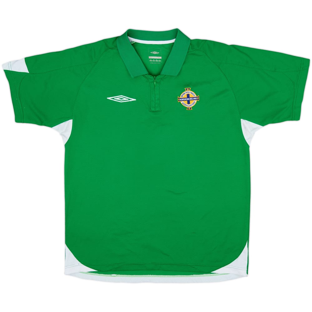 2006-07 Northern Ireland Umbro 1/4 Zip Polo Shirt - 8/10 - (M)