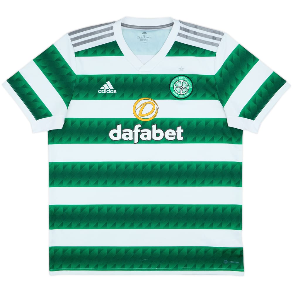 2022-23 Celtic Home Shirt - 8/10 - (XL)