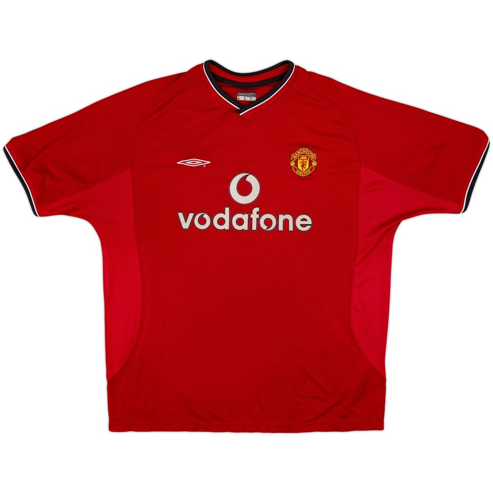 2000-02 Manchester United Home Shirt - 5/10 - (XL)