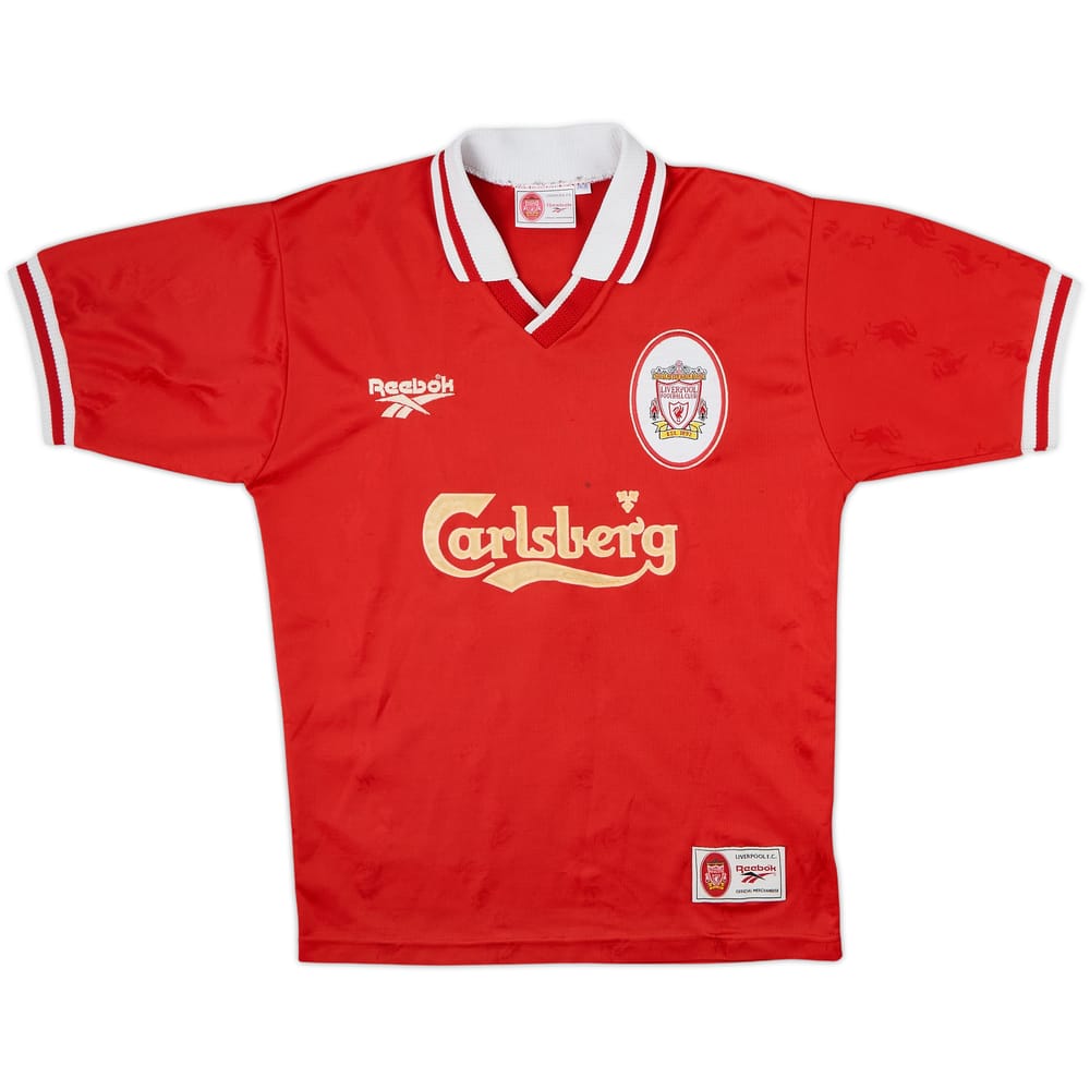 1996-98 Liverpool Home Shirt - 6/10 - (Y)