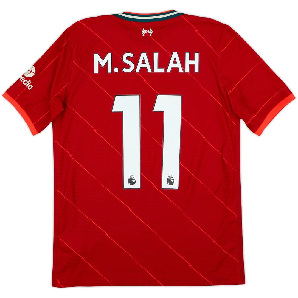 2021-22 Liverpool Authentic Home Shirt M. Salah #11 - 8/10 - (XL.Boys)