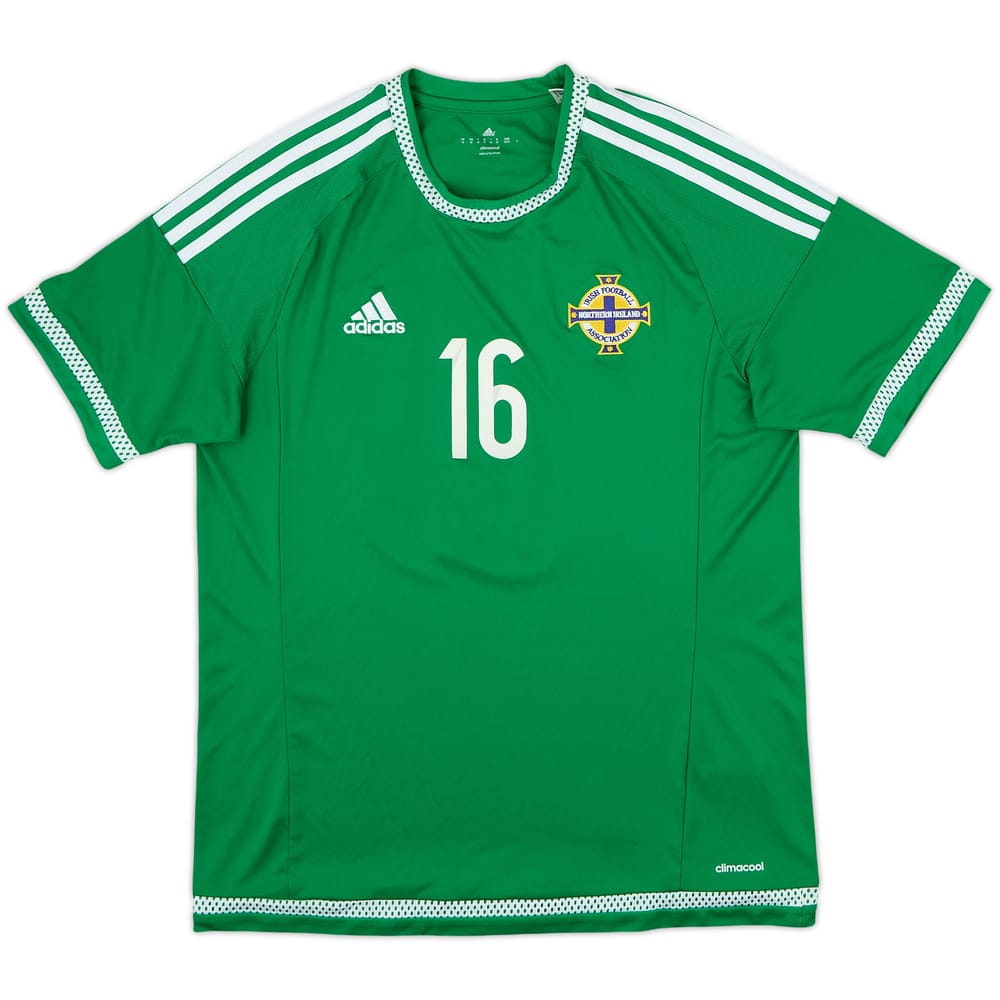 2015 Northern Ireland Home Shirt #16 - 7/10 - (M)
