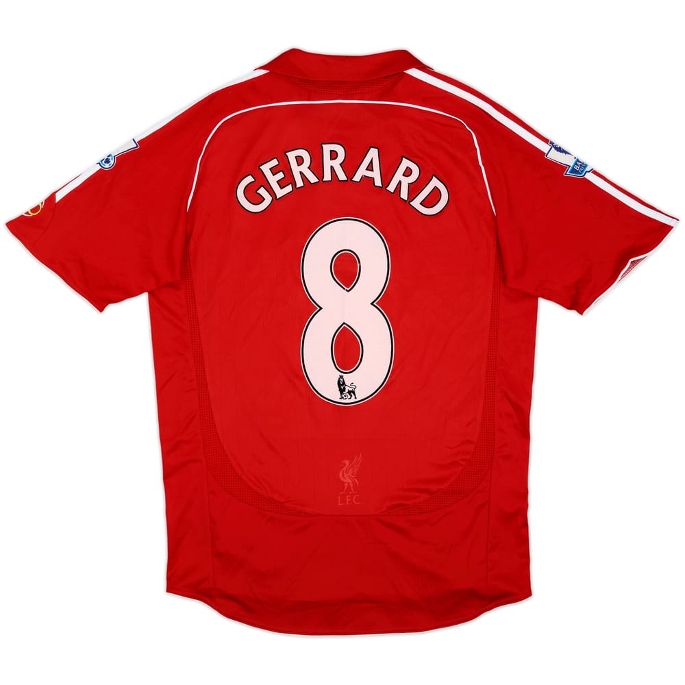 2006-08 Liverpool Home Shirt Gerrard #8 - 6/10 - (M)